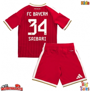 Bayern Munich Ismael Saibari #34 Replica Home Stadium Kit for Kids 2026-27 Short Sleeve (+ pants)